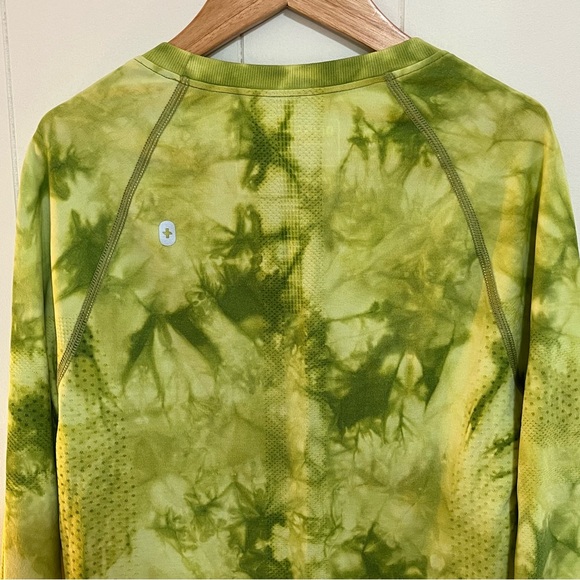 FIGS Salta Seamless Green Tie Dye XS Underscrub Long Sleeve Compression Stretchy - Picture 7 of 10